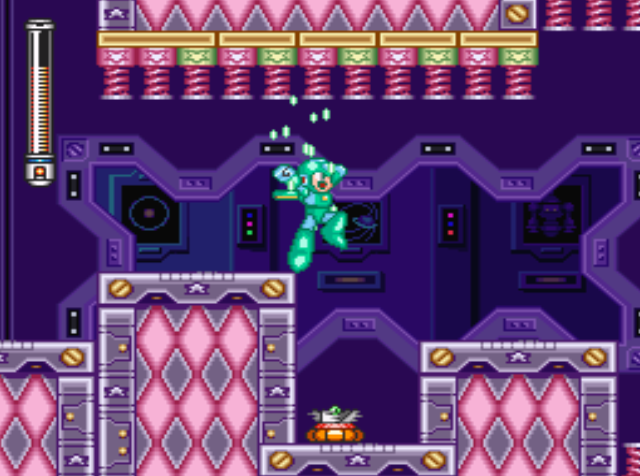 Mega Man 7 screenshot - Spring Man